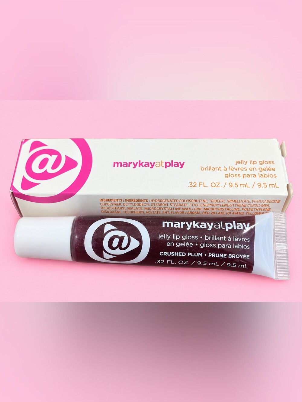 Mary Kay At Play Jelly Lip Gloss .32 fl oz ~ Crushed Plum~ 062088 New in Box 🥰